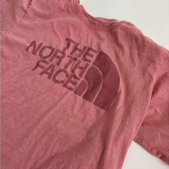 Red North Face Logo Tee. Men’s large - Picture 2 of 4